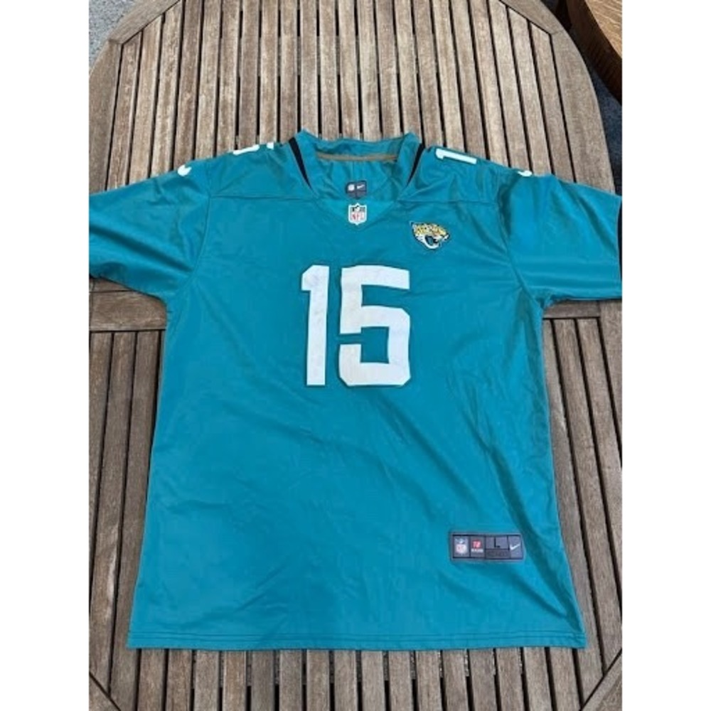 Nike Jacksonville Jaguars Gardner Minshew II #15 On-Field Game Jersey Teal Men L